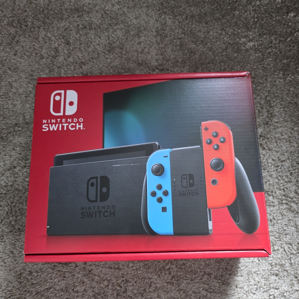 Nintendo Switch Console - Neon Red and Blue